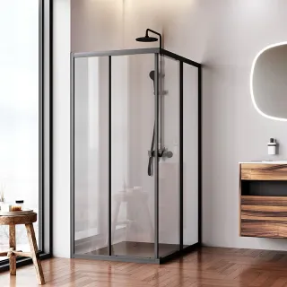 Душевой уголок AM.PM Sunny W87G-403-12090-BT  120х90 см профиль черный